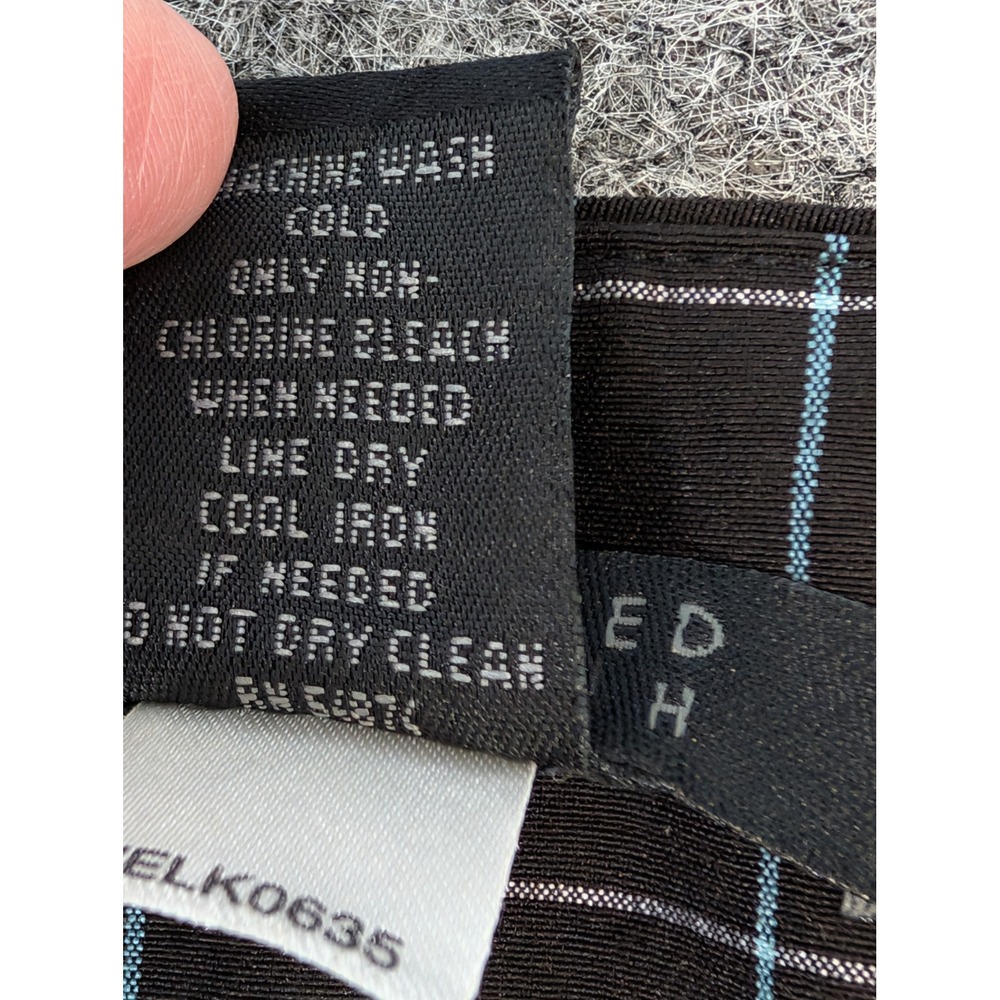 The Limited Stretch Black Windowpane Plaid Dress Pants Bootcut Trousers Size 8 - Picture 4 of 10